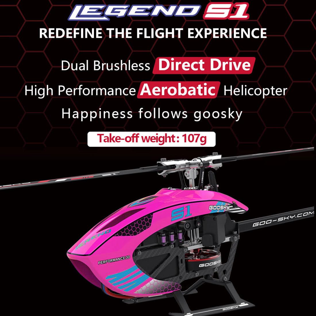 Amazon.com: YILQ Helicopter Toy, Goosky Legend S1 2.4G RC Electric